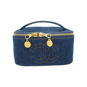 Chanel Cocomark Denim Vanity Bag